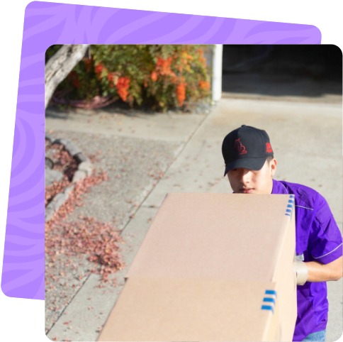 Professional Ventura mover beside the company moving truck